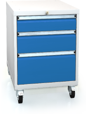 Mobile cabinet for workbenches 820 x 555 x 600 - 3x drawers
